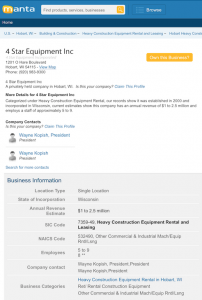 4 Star Equipment Inc.